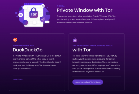 DuckDuckGo & Tor令Brave的无痕模式更加保障到用户的隐私
