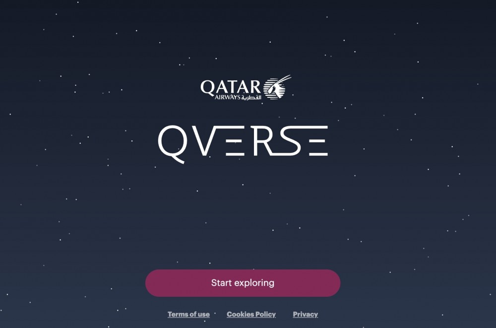 卡塔尔航空公司网站主页