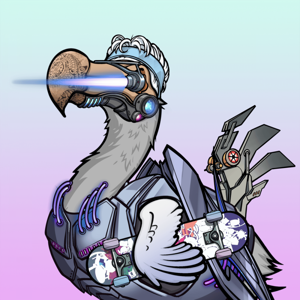 Dodoor 项目中卡通渡渡鸟 NFT 角色的图像