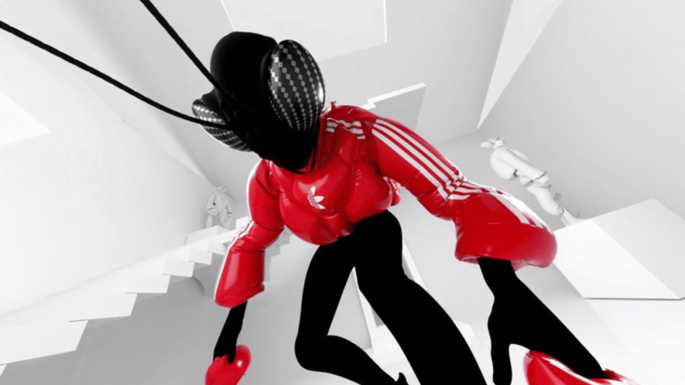 一张展示 Adidas Originals NFT 可穿戴设备的图片 - 一款充满未来感的运动服