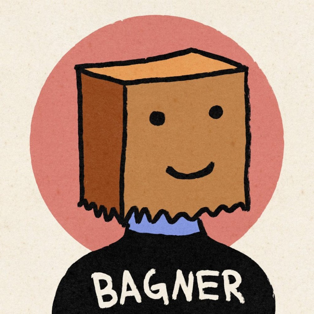 Bagners 图像显示了一个头戴包的角色