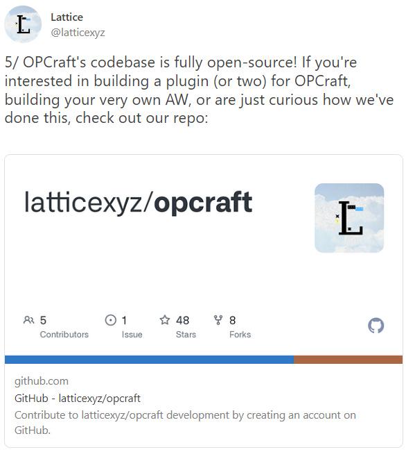 OPCraft：首个建立在Op Stack上的应用链游戏