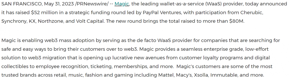 一周荐读：Polygon 最新万字研报、Web3 游戏的用户留存的挑战与机遇；Web3 钱包 Magic 完成 5200 万美元融资，PayPal Ventures 领投